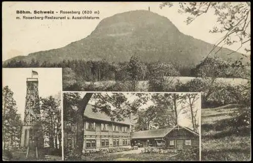 Rosendorf Růžová Rosenberg Růžovský vrch Böhmen 3 Bild 1929