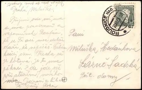 Raudnitz an der Elbe Roudnice nad Labem ROU Náměstí se zámkem. 1933