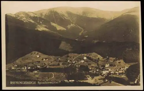 Spindlermühle Špindlerův Mlýn | Spindelmühle Blick auf die Stadt 1928