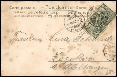 Ansichtskarte Litho AK Liebe Liebespaare - Love Behüt dich Gott 1900