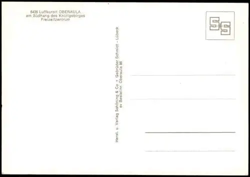 Ansichtskarte Oberaula Freizeitzentrum am Südhang des Knüllgebirges 1980
