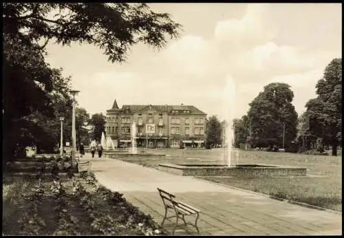 Ansichtskarte Bitterfeld Platz der Jugend zur DDR-Zeit 1969/1968