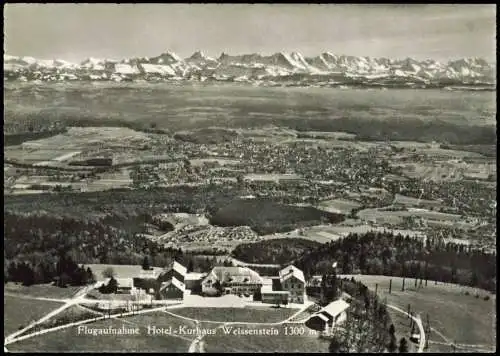 Ansichtskarte Weißenstein (Kärnten) Luftbild Flugaufnahme Hotel Kurhaus 1961