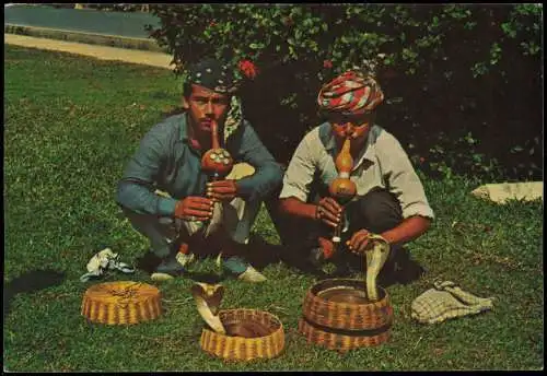 Postcard Singapur SHAKE CHARMERS 1972