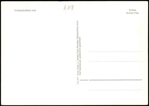 Ansichtskarte Juist Hafen Strand uvm 1978