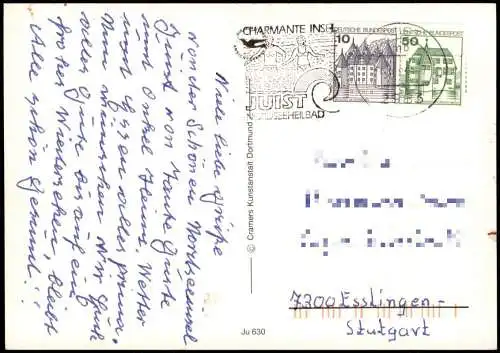 Ansichtskarte Juist Am Hammersee Domäne Bill Am Strand 1981