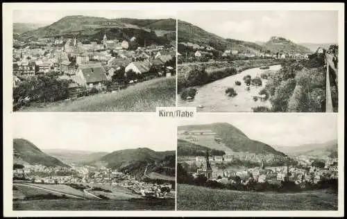 Ansichtskarte Kirn 4 Bild Stadtansichten 1952