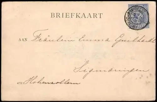 Postkaart Haarlem De Amsterdamsele Poort 1897  Holland
