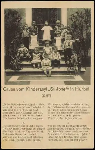 Ansichtskarte Gutenzell-Hürbel Kinderasyl Kinder b. Biberach 1928