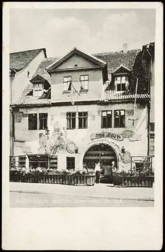 Ansichtskarte Saalfeld (Saale) Gaststätte das Loch 1951