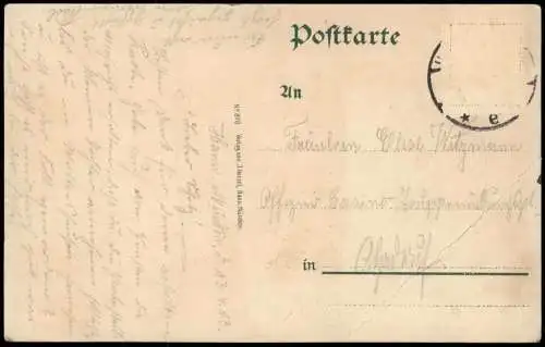 Hann. Münden Stadt Sänger Weserlied Mehrbild Künstlerkarte 1913