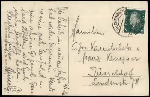 Ansichtskarte Hilchenbach Partie an der Stadt Fotokarte 1930