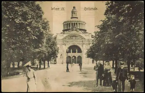 Ansichtskarte Wien Trabrennbahn Rotunde feine Herrschaften 1912