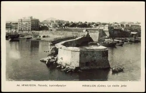 Iraklio Ηράκλειο Iraklion Heraklion HIRAKLION Créte La vieille jetée Kreta 1938