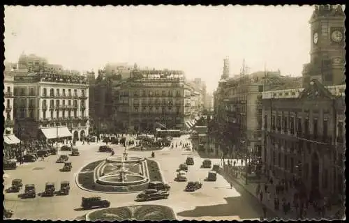 Postale Madrid Puerta del Sol 1951