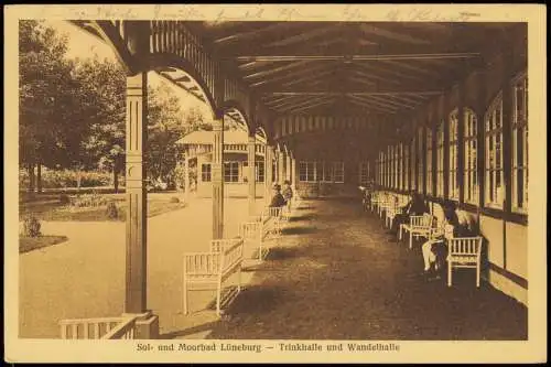 Ansichtskarte Lüneburg Trinkhalle und Wandelhalle 1926