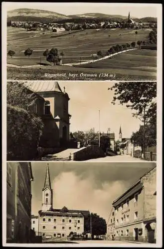 Ansichtskarte Wegscheid-Lenggries 3 Bild Stadt Straßen 1939 Bayern