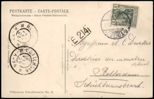 Ansichtskarte Köln Feste Brücke Phänomen Künstlerkarte 1906