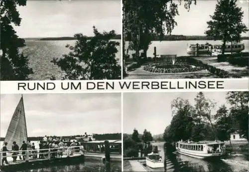 Ansichtskarte Schorfheide Rund um den Werbellinsee, Fahrgastschiffe 1975