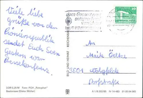 Ansichtskarte Schorfheide Rund um den Werbellinsee, Fahrgastschiffe 1975