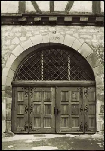 Schleusingen Eingangstor zum Naturhistorischen Museum Schloß Bertholdsburg 1981