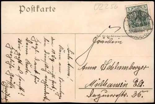 Ansichtskarte Heringsdorf Usedom Badestrand mit Strand-Kasino 1911