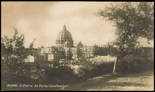 Cartolina Rom Roma S. Pietro da Porta Cavalleggeri 1925