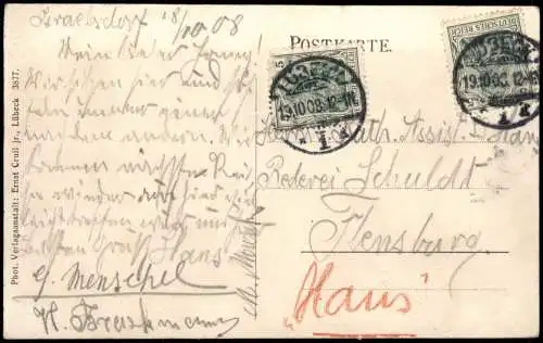 Israelsdorf Lübeck Innen Israelsdorfer Gesellschaftshaus Fr. Muuss 1908