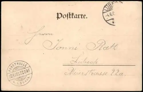 Israelsdorf-Lübeck Ortsansicht Israelsdorf Kleines Wohnhaus 1905