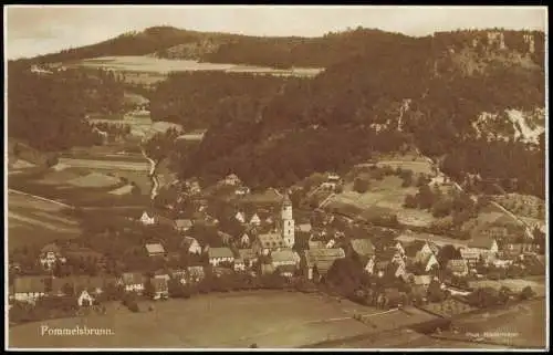 Ansichtskarte Pommelsbrunn Panorama-Ansicht 1927