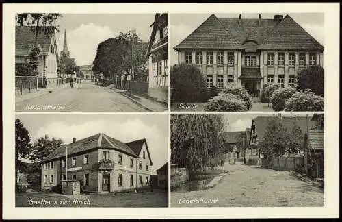 Legelshurst-Willstätt (Ortenaukreis) 4 Bild: Straßen, Schule, Bahnhofstraße 1928