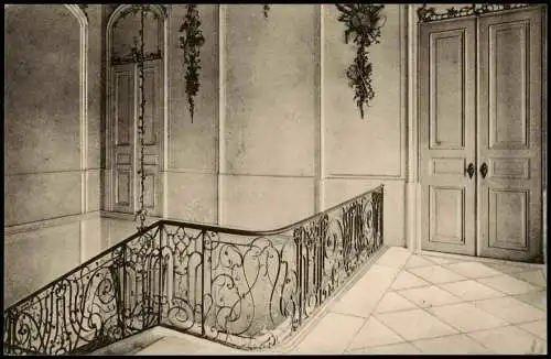 Kassel Schloss Wilhelmsthal Kunstgeländer (Schmiedeeisen mit Vergoldung) 1910