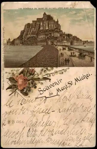 Le Mont-Saint-Michel VUE GÉNÉRALE DU MONT ST MICHEL COTÉ NORD EST 1898