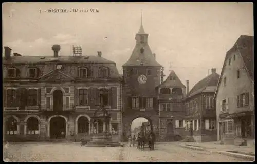 CPA Rosheim Ortsansicht ROSHEIM Hôtel de Ville 1910