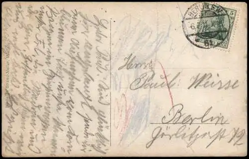 Postcard Misdroy Międzyzdroje Familie Ziegenwagen Villa 1911   Pommern