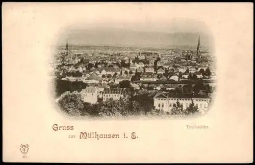 CPA Mülhausen Mulhouse Stadtblick 1908  Elsaß