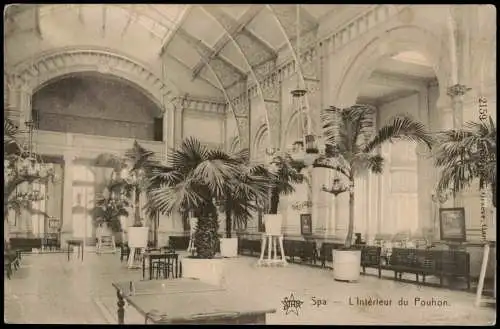 Spa (Provinz Lüttich) Spa (kêr) (Spå / Spâ) L'Intérieur du Pouhon. Belque 1917