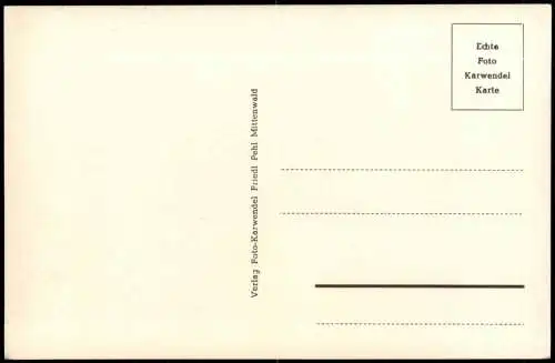 Ansichtskarte Mittenwald Bozener Weinstube mit Freskomalerei 1961