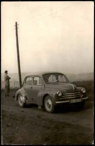 Ansichtskarte  Verkehr/KFZ: Auto Renault 4CV 1960