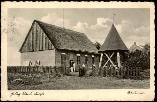 Hallig Oland-Amt Pellworm Øland/Ualöönist Hallig Oland Kirche 1939