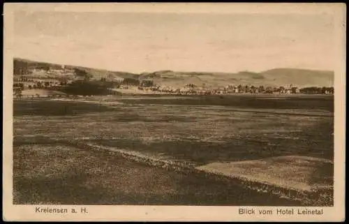 Ansichtskarte Kreiensen Blick vom Hotel Leinetal 1921