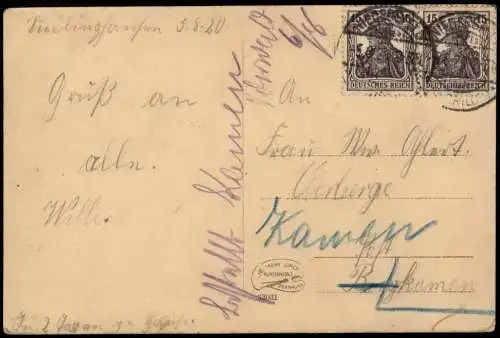 Altastenberg-Winterberg Aussichtsturm auf dem Hohen Astenberg 1920