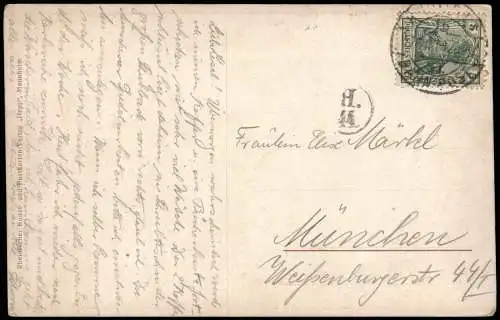 Ansichtskarte Bruchsal Innenansicht Schloss, Vestibül 1911