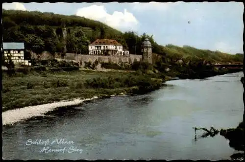 Ansichtskarte Allner-Hennef (Sieg) Partie am Schloss Allner 1965