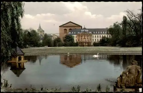 Ansichtskarte Trier Kurfürstliches Palais und Basilika 1960