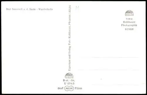 Ansichtskarte Bad Neustadt a.d. Saale Wandelhalle 1960