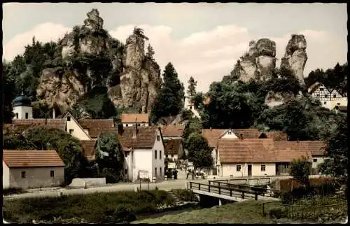 Tüchersfeld-Pottenstein Ortsansicht Ort Fränkische Schweiz 1960