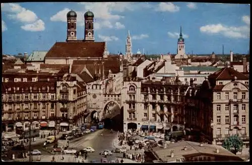 Ansichtskarte München Karlsplatz-Rondell 1959