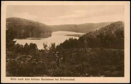 Schermeisel Trzemeszno Lubuskie Blick nach dem kleinen Bechensee 1926