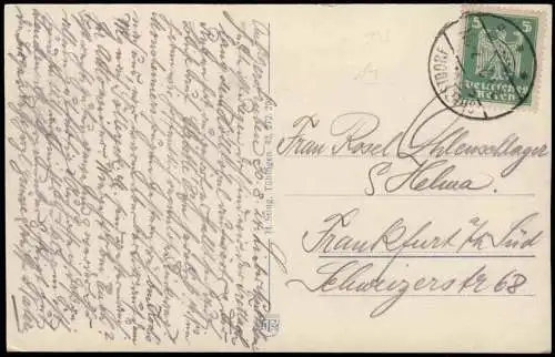 Ansichtskarte Gerstruben-Oberstdorf (Allgäu) Hütten und Holzkeuz 1926  Bayern